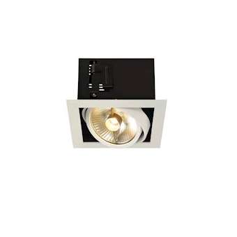 KADUX, encastré de plafond intérieur, simple, blanc mat, GU10/QPAR111, 75W max|SLV-DC5115541