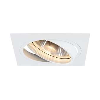 NEW TRIA 150 ES111 encastré, carré, blanc mat, max. 75W, lames ressorts|SLV-DC5113541