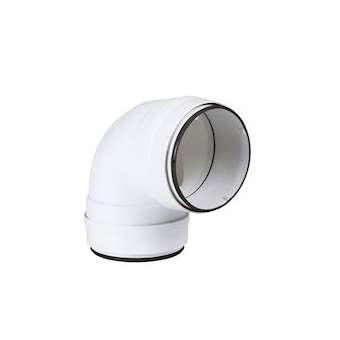 Cc 125 j - coude circulaire pvc diamètre 125 avec joint|Atlantic clim ventil-ELG460063