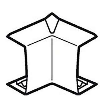 Angle intérieur Variasouple pour moulure Keva 20mmx10mm - PVC Blanc Artic|Planet wattohm-PLW11402