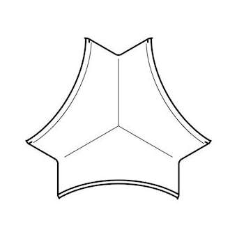 Angle intérieur 3D pour corniche Keva 30mmx30mm -PVC Blanc Artic|Planet wattohm-PLW11632