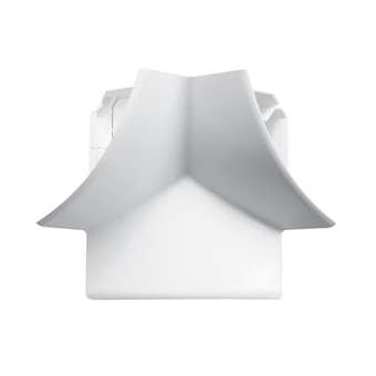 Angle intérieur 3D pour corniche Keva 80mmx80mm -PVC Blanc Artic|Planet wattohm-PLW12259