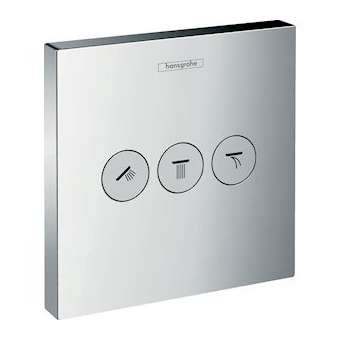 Set de finition Robinet d'arrêt ShowerSelect E pour 3 fonctions chromé|Hansgrohe-HA315764000