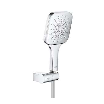 Ensemble de douche 3 jets support mural Rainshower SmartActive 130 Cube Chromé|Grohe-GO226588000