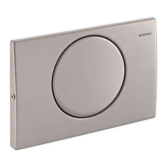Plaque Geberit Mambo interrompable, à visser: brossé|Geberit-GBR115.751.00.1