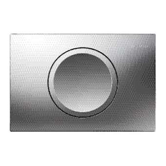 Plaque Geberit Delta15 interrompable: Chromé mat|Geberit-GBR115.120.46.5