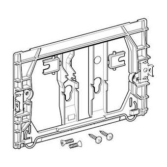 Cadre de fixation Geberit pour plaque de déclenchement Delta|Geberit-GBR242.274.00.1