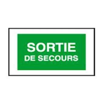 Plaque signalisation additionnelle Arcor - 'Sortie de secours'|Legrand-LEG062585