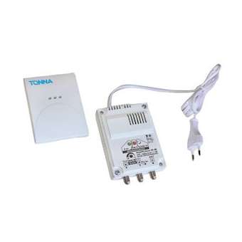 Amplificateur 36 dB - 2 sorties TV - Multi alimentations 5/12/24 V/230 V~|Tonna-TOQ301088