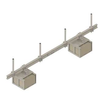 Kit fixation terrasse IPN pour 4 antennes satellites|Tonna-TOQ700616