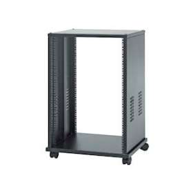 RAck19'20U acier av. vis. & roul. (ss porte ni fond) 560x 460x1000 mm|Rondson-ONDM20U