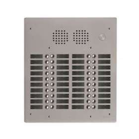 Platine aluminium 5mm audio 4 rangées 40 boutons|Golmar-BITUHR4040