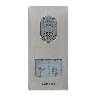 LC/01 - Plaque de rue LITHOS audio 1BP (prévoir BP d'appel)|Came france-KAM60090650