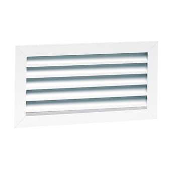 Gra-fl 400x400 - grille reprise alu blanc+filtre|Atlantic clim ventil-ELG528525