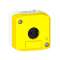 Harmony - Boite vide 1 trou dia 22mm couvercle jaune et fond gris clair|Schneider Electric-SCHXALFK01