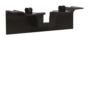 Pièce de recouvrement de support d'appareillage pour plinthe SL20055 noir|Hager-HAGSL20055AF9011
