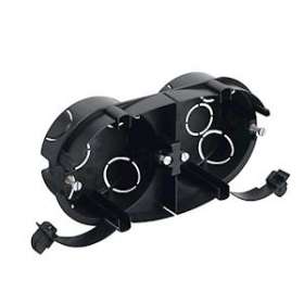 Boîte double Système Linéal - Pour plinthe Keva 125mmx20mm - PVC Blanc Artic|Planet wattohm-PLW11076