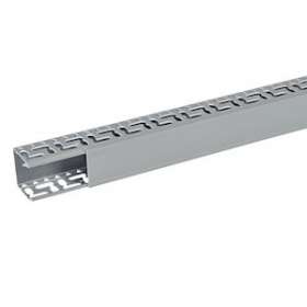 Goulotte Segma oblongue 60mmx60mm - Pas de 50mm - 1 couvercle - Longueur 2m -PVC|Planet wattohm-PLW23045
