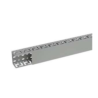 Goulotte Segma oblongue 80mmx60mm - Pas de 50mm - 1 couvercle - Longueur 2m -PVC|Planet wattohm-PLW23046