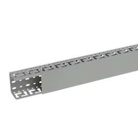 Goulotte Segma oblongue 80mmx60mm - Pas de 50mm - 1 couvercle - Longueur 2m -PVC|Planet wattohm-PLW23046