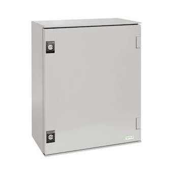 Thalassa PLM - Coffret polyester 530x430x200+chassis bakélite - IP66 Ral 7035|Schneider Electric-SCHNSYPLM54BG