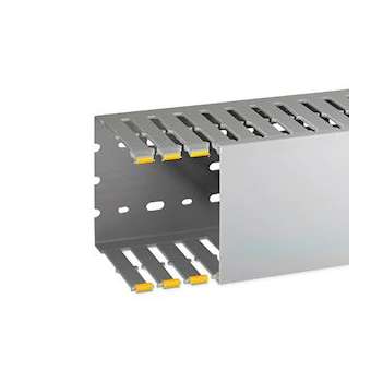 Goulotte de câblage au pas de 20 T1-N 100x100 grise|Iboco-IBOB02575