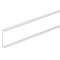 Plaque arrière pour goulotte lifea p60mm h190mm PVC rigide RAL 9010 blanc paloma