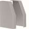 Embout de fermeture beha-set droit-gauche pour RK150 RAL 7030 gris