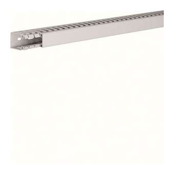 Goulotte de câblage sans halogène en PC-ABS beha-set l 25mm x p 40mm gris clair|Hager-HAGHA740025