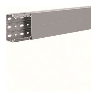 Goulotte de câblage complète BA7 prof 40mm l 80mm RAL 7030 gris|Hager-HAGBA740080