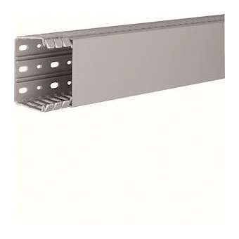 Goulotte de câblage complète BA7 prof 60mm l 80mm RAL 7030 gris|Hager-HAGBA760080