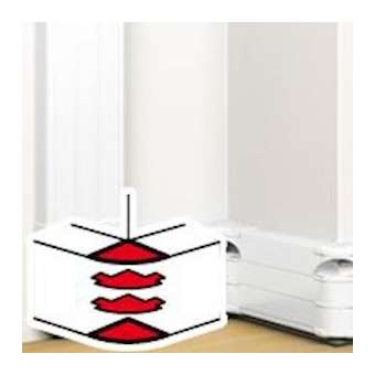 Angle extérieur pour goulotte à clippage direct Mosaic 50x180mm - blanc|Legrand-LEG075636