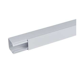 Goulotte distribution Viadis 60x60mm-Fond+couvercle-1 compart-Longueur 2m-Gris|Planet wattohm-PLW16410