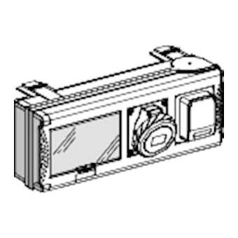 Canalis KSB - connecteur de dérivation 32A - 1 prise dom. Shuko - 1 prise indus.|Schneider Electric-SCHKSB32CP15D