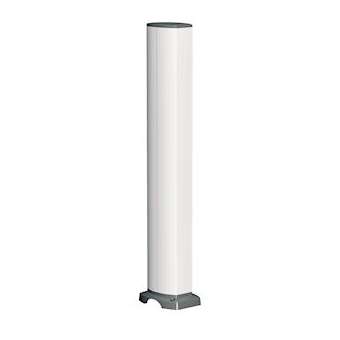 OptiLine 45 - colonnette aluminium laqué blanc P avec passage - 2 faces - 0,7 m|Schneider Electric-SCHISM20208P
