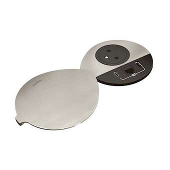 Disq80 Incara 2P+T + USB A+C + RJ45 + cordon fiche 2P+T - avec couvercle noir|Legrand-LEG654704