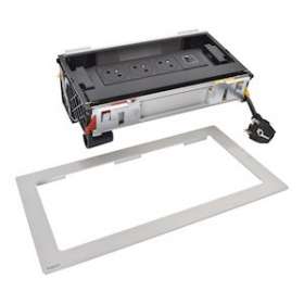 Flip-up Incara 3x2P+T Surface + chargeur USB Type-A+C - 8 modules métal|Legrand-LEG654850
