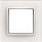 Kallysta épure plaque 1 poste verre coloris Cristal Alba