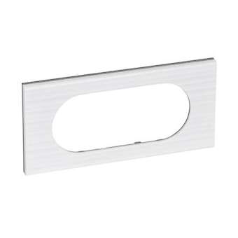 Plaque Céliane Matières 4 à 5 modules - finition Corian Cannelé|Legrand-LEG069015