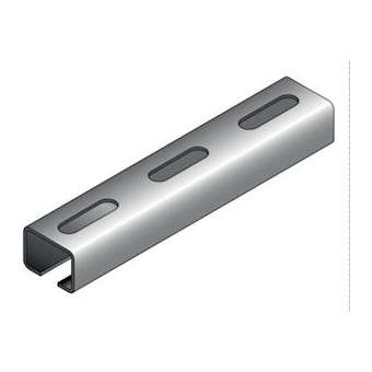 Rail perforé C 28x20, série SU 28, 3m, SZ|Niedax France-NDX652605
