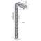 Pendard UFL-40, longueur utile 400 mm, SZ|Niedax France-NDX747006