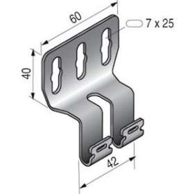 Support vertical SV50, I2, pour chemin de câbles fil|Niedax France-NDX554141