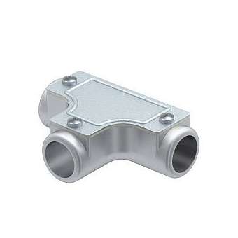 T de contrôle pour tube acier SKT50W ALU|Obo bettermann france-BTM2047593