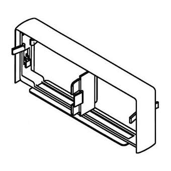Joint de fond - Pour goulotte Logix Universel et ZH 190x50mm - Noir|Planet wattohm-PLW68278