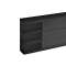 Goulotte d'installation clip45 TerCia TA-C45 164x55 3 compartiments noire|Iboco-IBOB45117