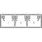 Goulotte Logix 45-160x50-3 compartiment-Livré sans couvercle-PVC Alumnic RAL9006|Planet wattohm-PLW68337