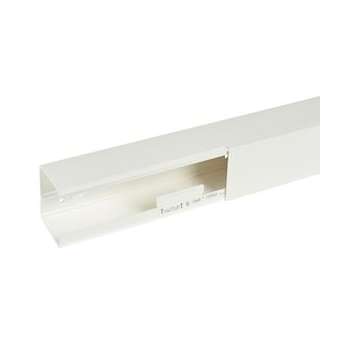 Goulotte distribution Viadis 90x80mm-Fond+couvercle-1 compart-Longueur 2m-Blanc|Planet wattohm-PLW16580
