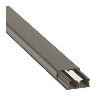 Guide-câbles marron 32x12,5mm grande capacité 2 compartiments - longueur 2,1m|Legrand-LEG030078