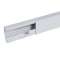 Goulotte distribution Viadis 90x40mm-Fond+couvercle-1 compart-Longueur 2m-Gris