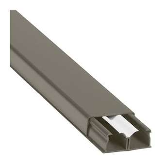 Guide-câbles marron 40x16mm grande capacité 2 compartiments - longueur 2,1m|Legrand-LEG030081